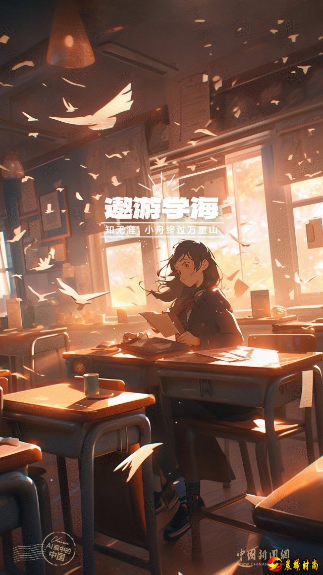 【开学第一课】AI眼中的中国｜开学啦！Show出你的新壁纸