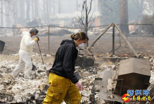 （国际）（3）美国加州北部山火遇难人数升至48人