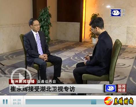 直通省两会：崔永辉接受湖北卫视专访