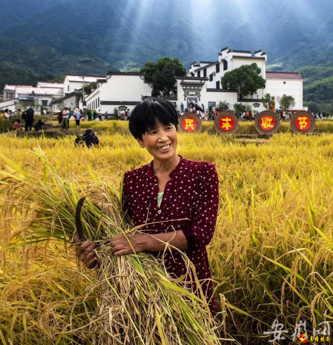  金秋时节的石台县库山村格外迷人