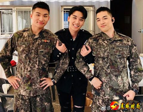 Bigbang 三位成员合体！军中表演歌曲反响火爆